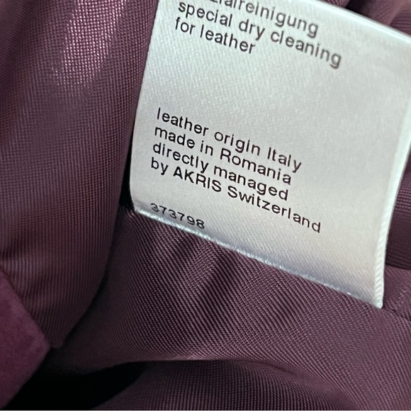 Akris Punto Purple Plum Suede Jacket US4 ($1500) - Picture 5 of 5